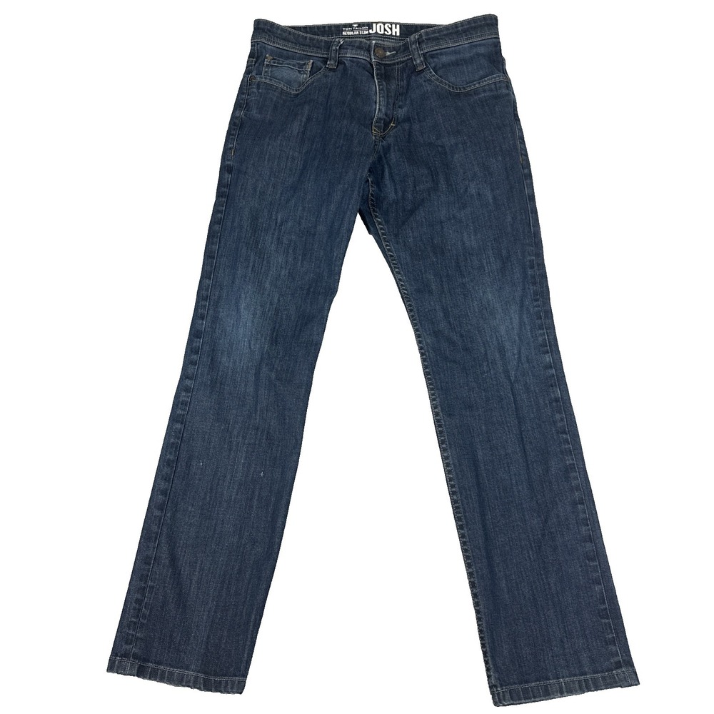 Tom Tailor Men's Regular Slim Josh Jeans Dark Wash‎ Stretch Denim 32x31